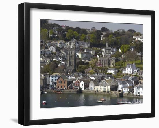 View from Penleath Point, Fowey, Cornwall, England, United Kingdom, Europe-Rob Cousins-Framed Photographic Print