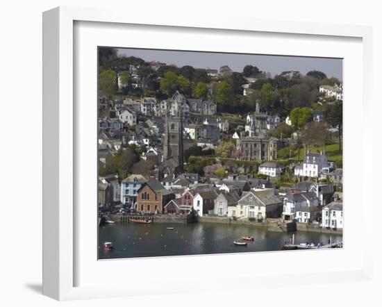 View from Penleath Point, Fowey, Cornwall, England, United Kingdom, Europe-Rob Cousins-Framed Photographic Print