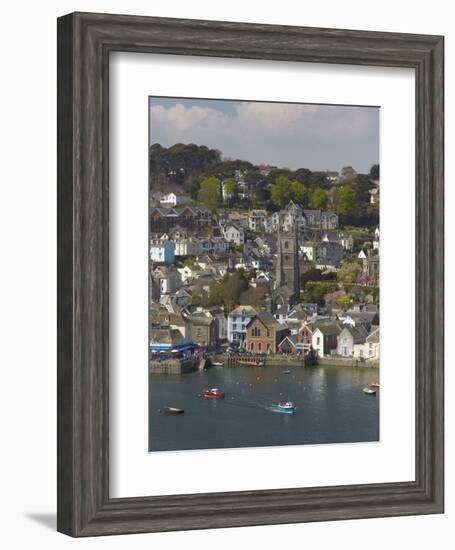 View from Penleath Point, Fowey, Cornwall, England, United Kingdom, Europe-Rob Cousins-Framed Photographic Print