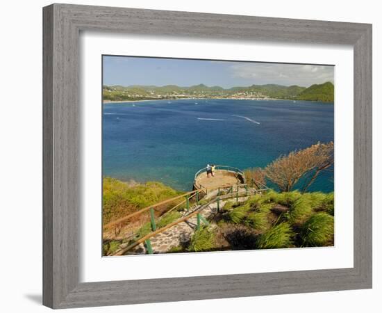 View From Pigeon Point Down to Rodney Bay, St. Lucia, Windward Islands, West Indies, Caribbean-null-Framed Photographic Print