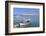 View from Plaka to Spinalonga Island (Kalidon), Former Leper Colony, Gulf of Mirabello-Markus Lange-Framed Photographic Print