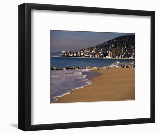 View from Pointe De Cabourg of Houlgate, Cote Fleurie, Basse Normandie, France-David Hughes-Framed Photographic Print