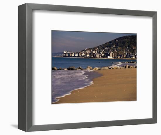 View from Pointe De Cabourg of Houlgate, Cote Fleurie, Basse Normandie, France-David Hughes-Framed Photographic Print