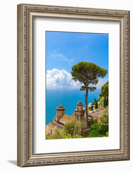 View from Ravello, Amalfi Coast (Costiera Amalfitana), UNESCO World Heritage Site, Campania, Italy-Neil Farrin-Framed Photographic Print