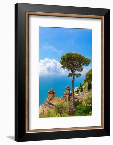 View from Ravello, Amalfi Coast (Costiera Amalfitana), UNESCO World Heritage Site, Campania, Italy-Neil Farrin-Framed Photographic Print