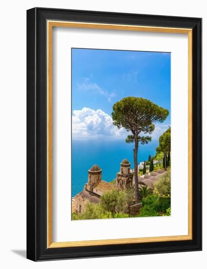 View from Ravello, Amalfi Coast (Costiera Amalfitana), UNESCO World Heritage Site, Campania, Italy-Neil Farrin-Framed Photographic Print