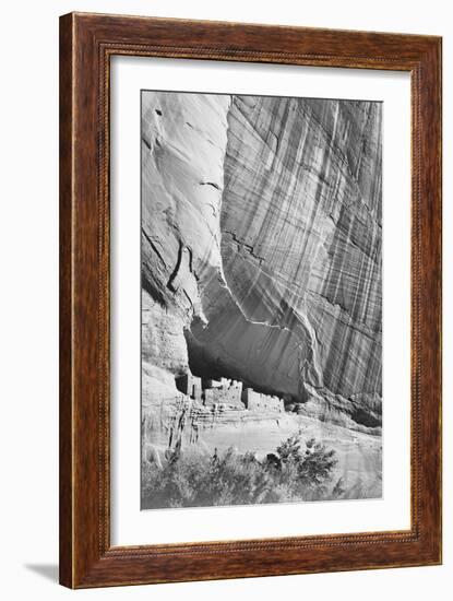 View From River Valley "Canyon De Chelly" National Monument Arizona. 1933-1942-Ansel Adams-Framed Art Print