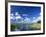 View from Riverbank of White Clouds and Blue Sky, Myakka River State Park, Near Sarasota, USA-Ruth Tomlinson-Framed Photographic Print