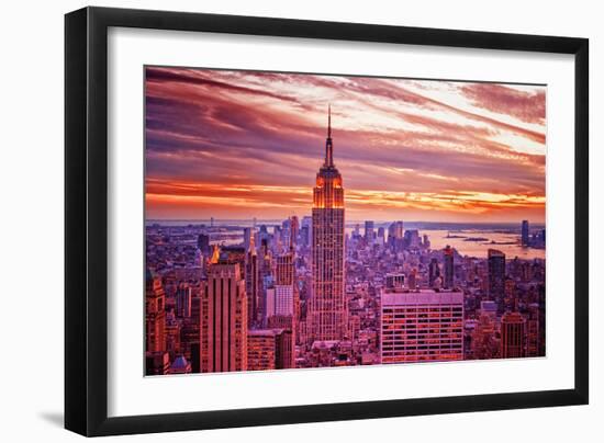 View from Rockefeller Center Towards Lower Manhattan in the Even-Sabine Jacobs-Framed Photographic Print