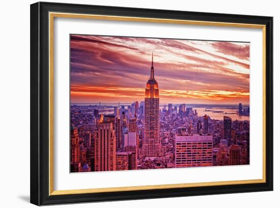 View from Rockefeller Center Towards Lower Manhattan in the Even-Sabine Jacobs-Framed Photographic Print