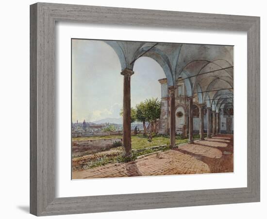 View from Sant'Onofrio on Rome, 1835-Rudolf von Alt-Framed Giclee Print