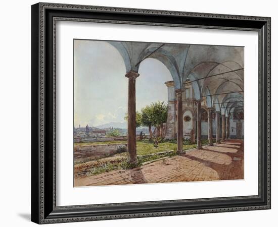 View from Sant'Onofrio on Rome, 1835-Rudolf von Alt-Framed Giclee Print