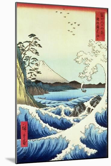 View from Satta Suruga Province-Ando Hiroshige-Mounted Giclee Print