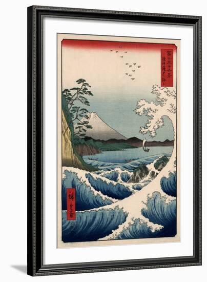 View from Satta Suruga-Ando Hiroshige-Framed Giclee Print