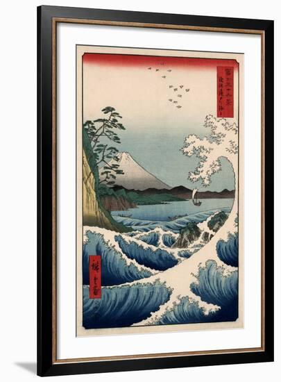 View from Satta Suruga-Ando Hiroshige-Framed Giclee Print