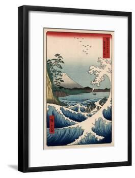 View from Satta Suruga-Ando Hiroshige-Framed Art Print