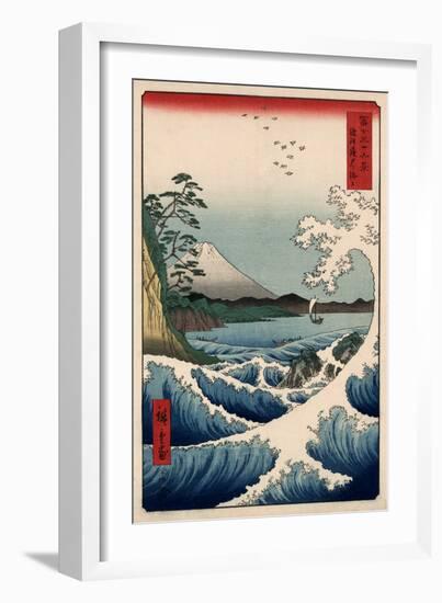 View from Satta Suruga-Ando Hiroshige-Framed Art Print