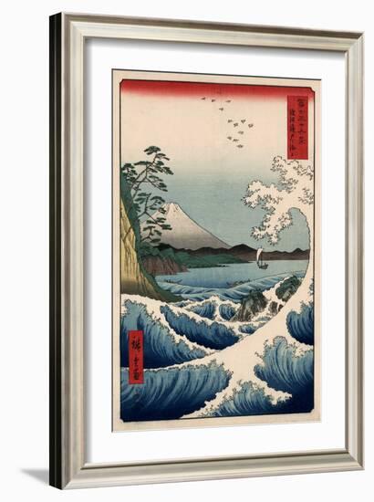 View from Satta Suruga-Ando Hiroshige-Framed Art Print