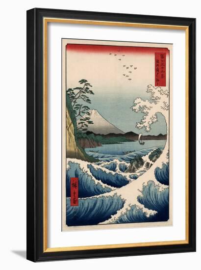 View from Satta Suruga-Ando Hiroshige-Framed Art Print