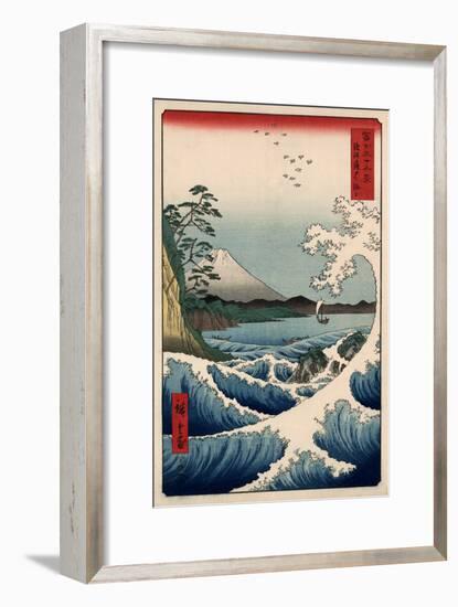 View from Satta Suruga-Ando Hiroshige-Framed Art Print