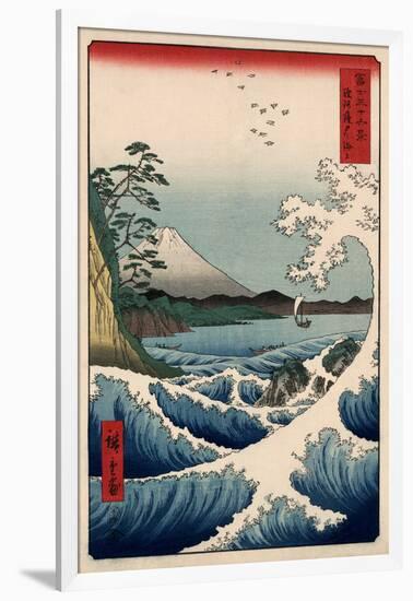 View from Satta Suruga-Ando Hiroshige-Framed Art Print