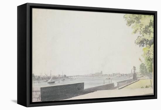 View from Somerset House Garden, Looking Towards Westminster Bridge, 1756-Paul Sandby-Framed Premier Image Canvas