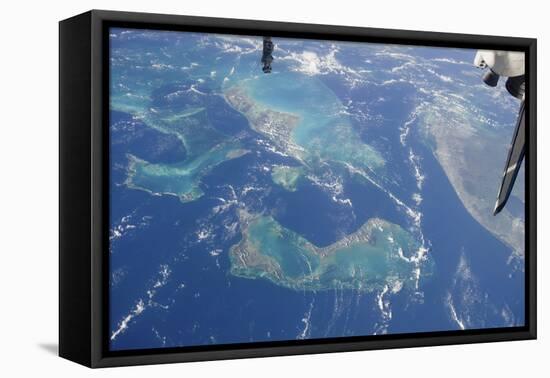 View from Space Featuring the Bahama Islands and Part of Peninsular Florida-null-Framed Premier Image Canvas