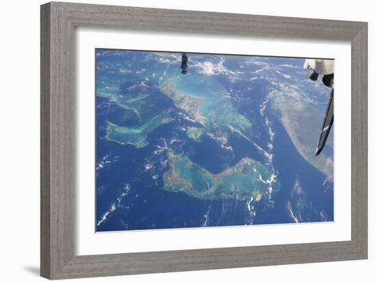 View from Space Featuring the Bahama Islands and Part of Peninsular Florida-null-Framed Photographic Print