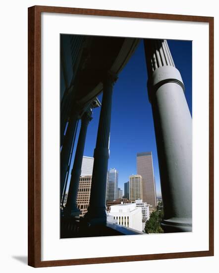 View from State Capitol of Downtown Skyline, Denver, Colorado, USA-Jean Brooks-Framed Photographic Print