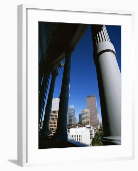 View from State Capitol of Downtown Skyline, Denver, Colorado, USA-Jean Brooks-Framed Photographic Print