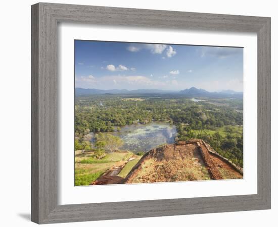 View from Summit of Sigiriya, UNESCO World Heritage Site, North Central Province, Sri Lanka, Asia-Ian Trower-Framed Photographic Print