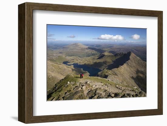 View from Summit of Snowdon to Llyn Llydaw and Y Lliwedd Ridge-Stuart Black-Framed Photographic Print