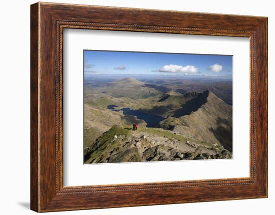 View from Summit of Snowdon to Llyn Llydaw and Y Lliwedd Ridge-Stuart Black-Framed Photographic Print