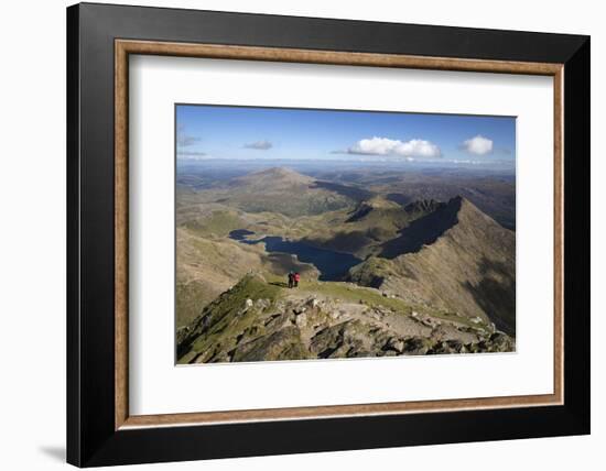 View from Summit of Snowdon to Llyn Llydaw and Y Lliwedd Ridge-Stuart Black-Framed Photographic Print