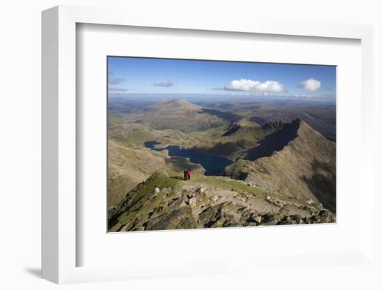 View from Summit of Snowdon to Llyn Llydaw and Y Lliwedd Ridge-Stuart Black-Framed Photographic Print