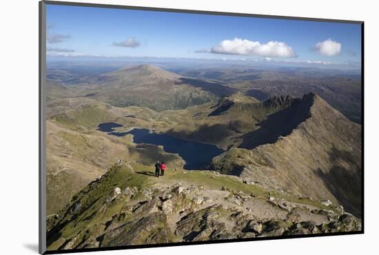 View from Summit of Snowdon to Llyn Llydaw and Y Lliwedd Ridge-Stuart Black-Mounted Photographic Print