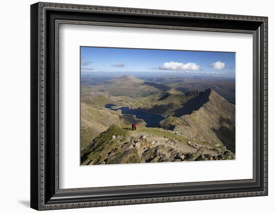 View from Summit of Snowdon to Llyn Llydaw and Y Lliwedd Ridge-Stuart Black-Framed Photographic Print