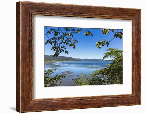 View from Tambor across Ballena Bay Towards Pochote on Southern Tip of Nicoya Peninsula, Costa Rica-Rob Francis-Framed Photographic Print