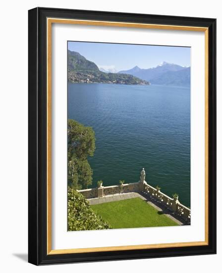 View from Terrace of 18th Century Villa del Balbianello, Lenno, Lake Como, Italian Lakes, Italy-Peter Barritt-Framed Photographic Print