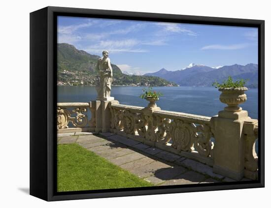 View from Terrace of 18th Century Villa del Balbianello, Lenno, Lake Como, Italian Lakes, Italy-Peter Barritt-Framed Premier Image Canvas