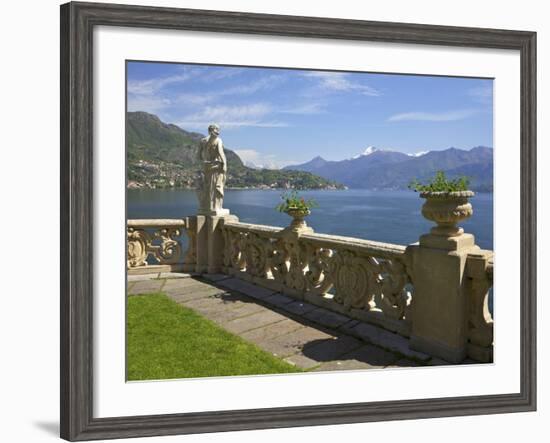 View from Terrace of 18th Century Villa del Balbianello, Lenno, Lake Como, Italian Lakes, Italy-Peter Barritt-Framed Photographic Print