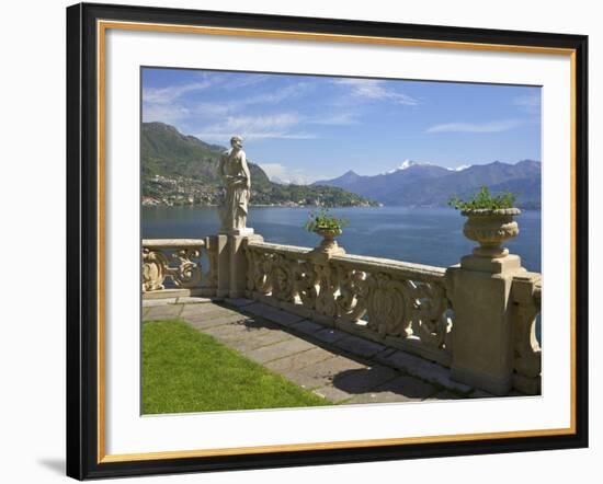 View from Terrace of 18th Century Villa del Balbianello, Lenno, Lake Como, Italian Lakes, Italy-Peter Barritt-Framed Photographic Print