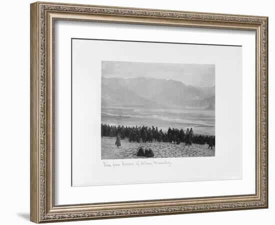 View from Terrace of Debung Monastery, Tibet, 1903-04-John Claude White-Framed Giclee Print