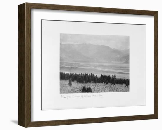 View from Terrace of Debung Monastery, Tibet, 1903-04-John Claude White-Framed Giclee Print