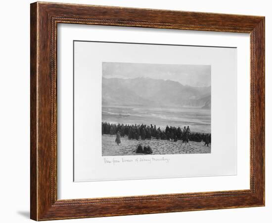 View from Terrace of Debung Monastery, Tibet, 1903-04-John Claude White-Framed Giclee Print