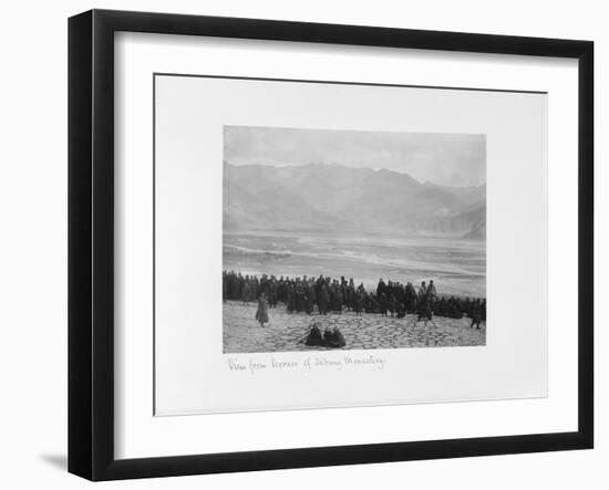 View from Terrace of Debung Monastery, Tibet, 1903-04-John Claude White-Framed Giclee Print