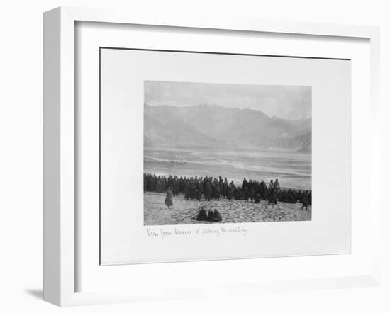 View from Terrace of Debung Monastery, Tibet, 1903-04-John Claude White-Framed Giclee Print