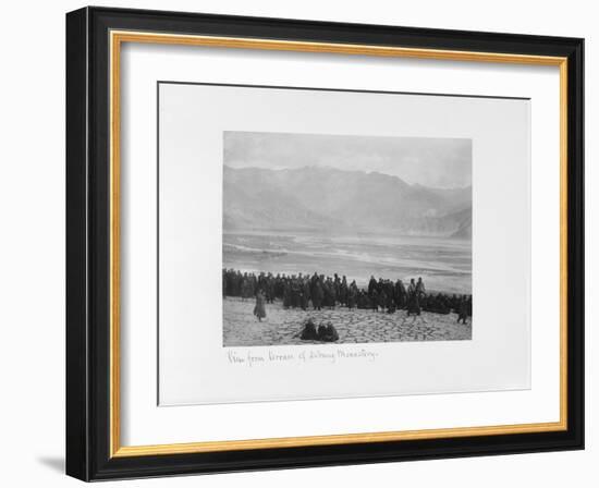 View from Terrace of Debung Monastery, Tibet, 1903-04-John Claude White-Framed Giclee Print