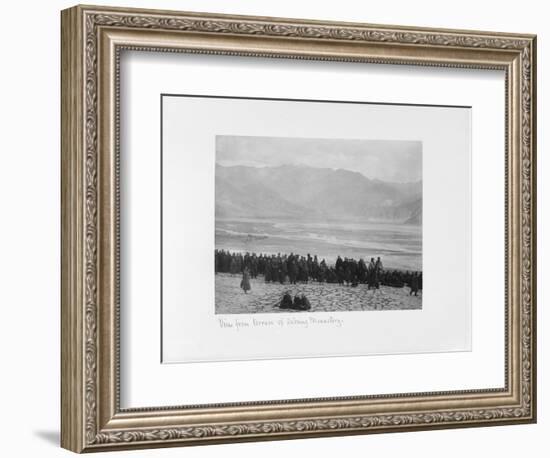 View from Terrace of Debung Monastery, Tibet, 1903-04-John Claude White-Framed Giclee Print