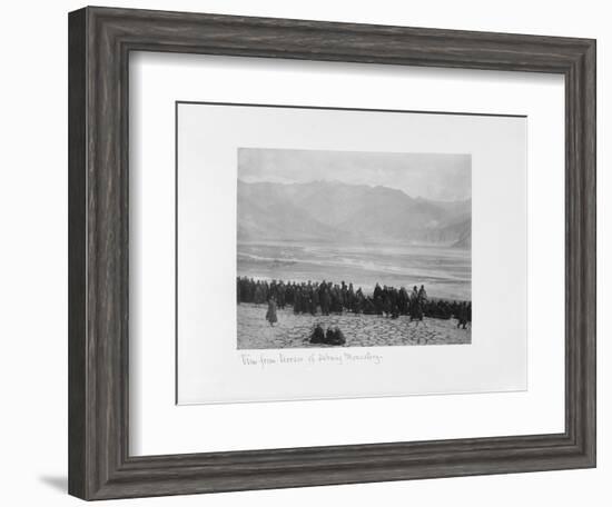 View from Terrace of Debung Monastery, Tibet, 1903-04-John Claude White-Framed Giclee Print